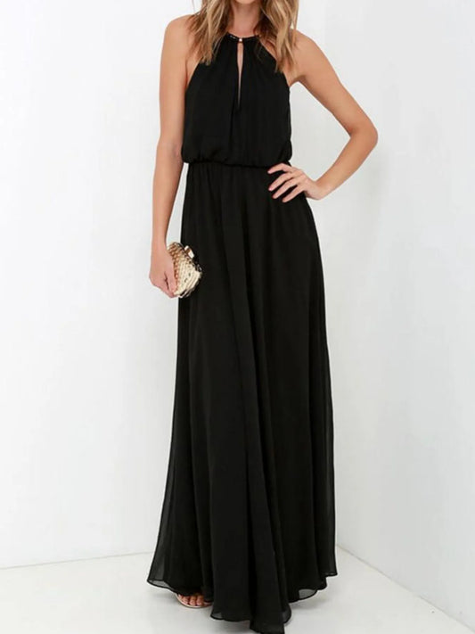 Image of Pleated Sleeveless Maxi Tank Dress | Queeble.shop