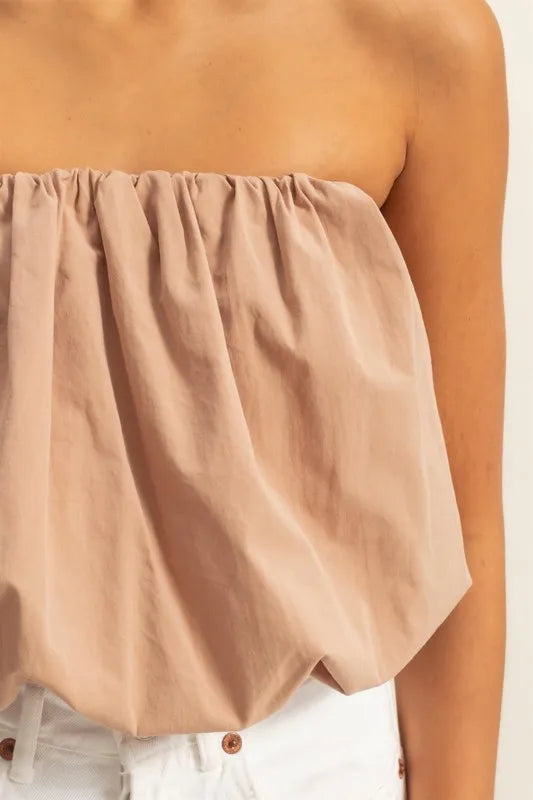 Image of HYFVE Trendy Strapless Bubble Top | Queeble.shop
