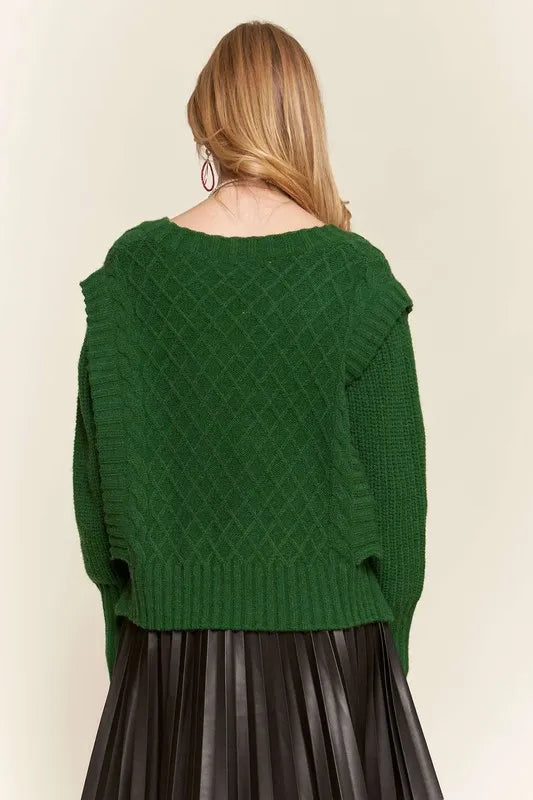 Image of ADORA Ruffle Detail Adorable Sweater | Queeble.shop