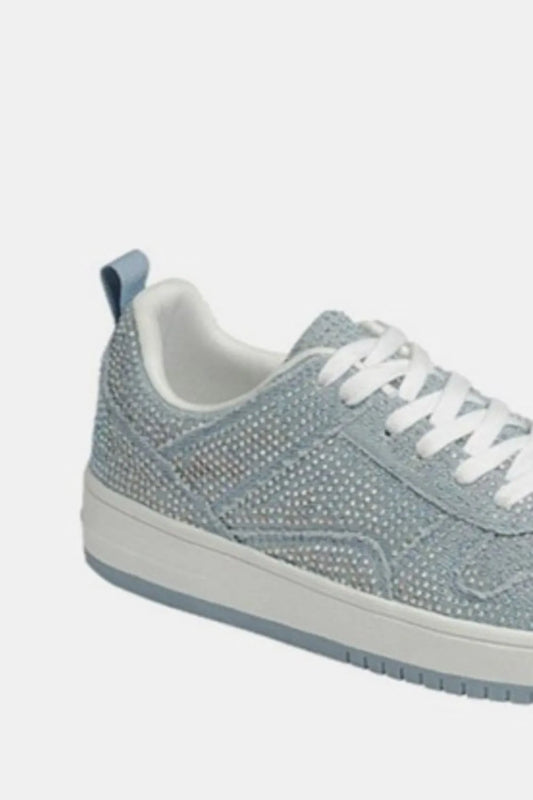 Image of Forever Link Rhinestone Platform Flat Sneakers | Queeble.shop