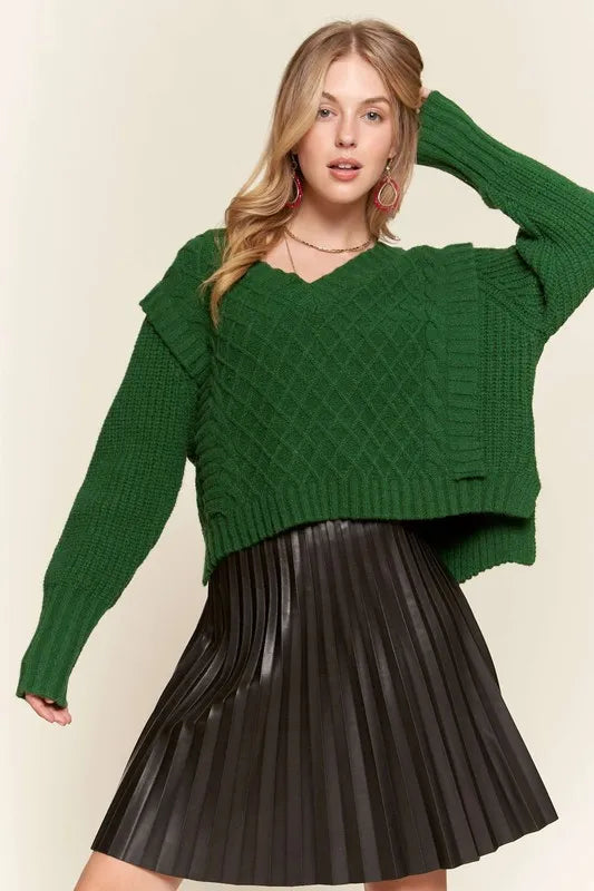 Image of ADORA Ruffle Detail Adorable Sweater | Queeble.shop