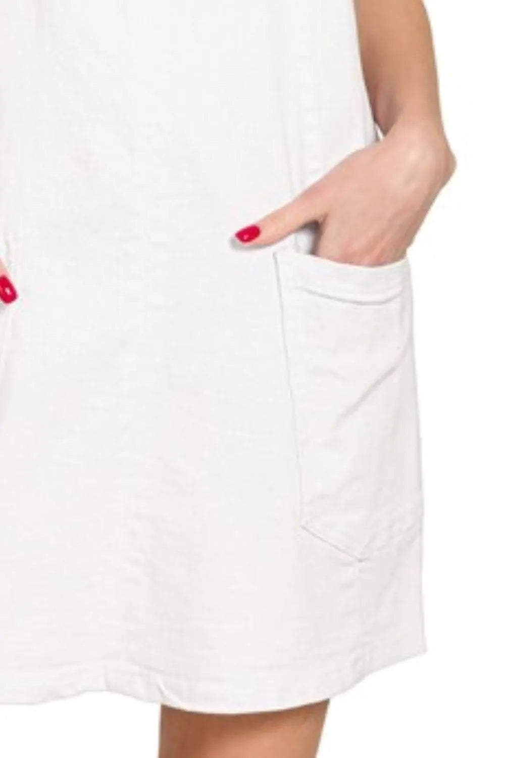Image of Zenana Washed Adjustable Strap Denim Overall Dress | Queeble.shop