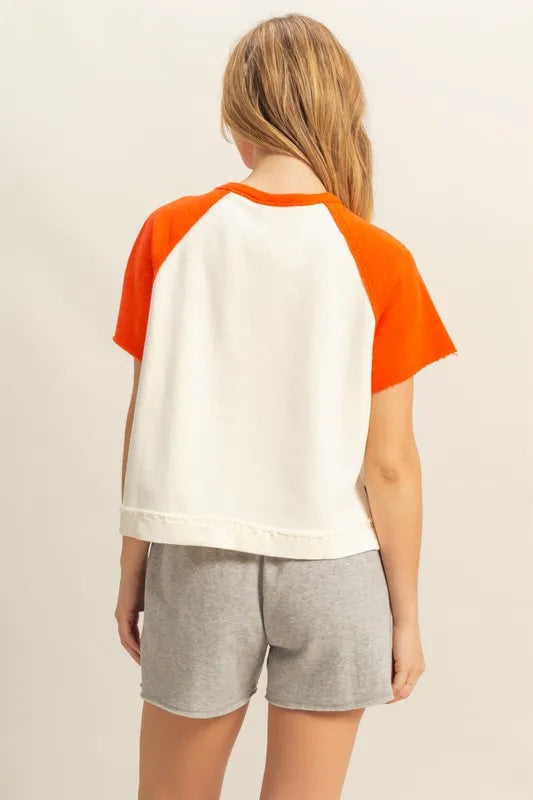 Image of HYFVE Side Slit Contrast Half Button Short Sleeve T-Shirt | Queeble.shop