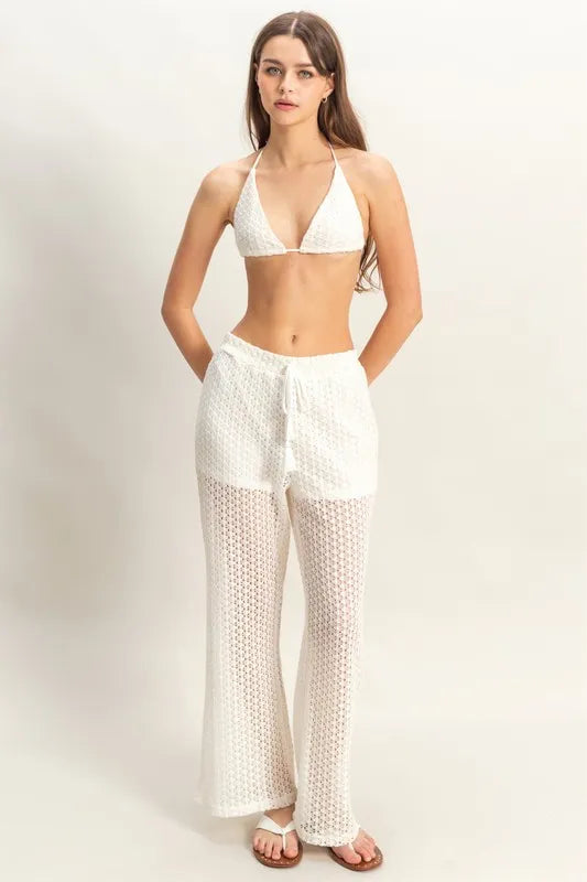 Image of HYFVE Crochet Bra and Drawstring Pants Set | Queeble.shop