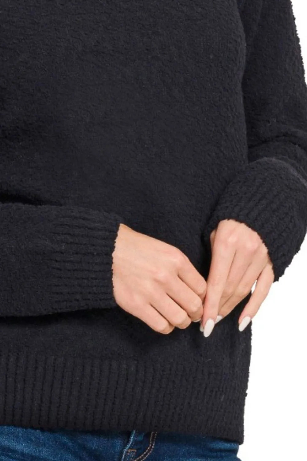 Image of Zenana Turtle-neck Long Sleeve Sweater | Queeble.shop