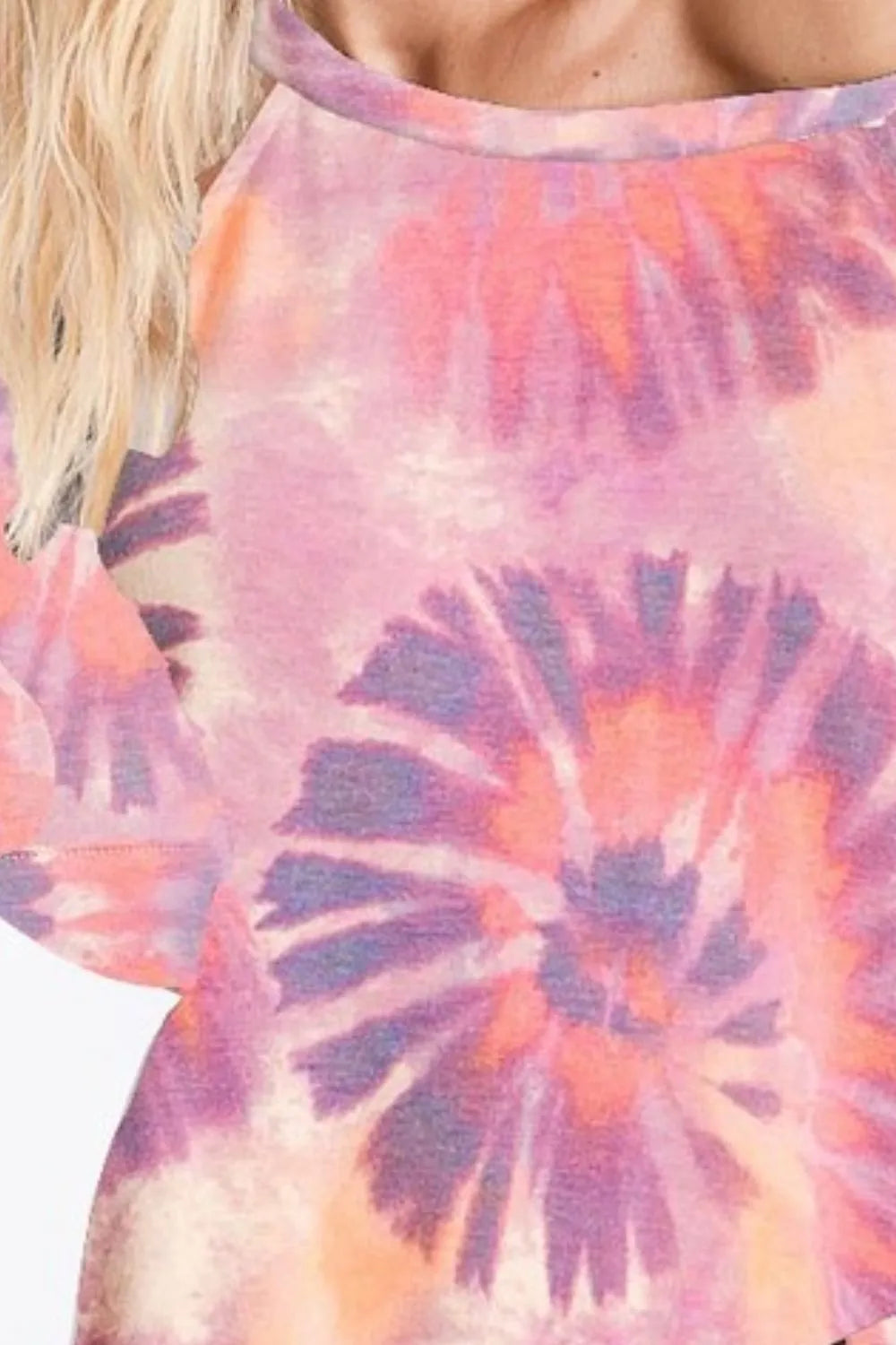 Image of BiBi Tie Dye Print Terry T-Shirt | Queeble.shop