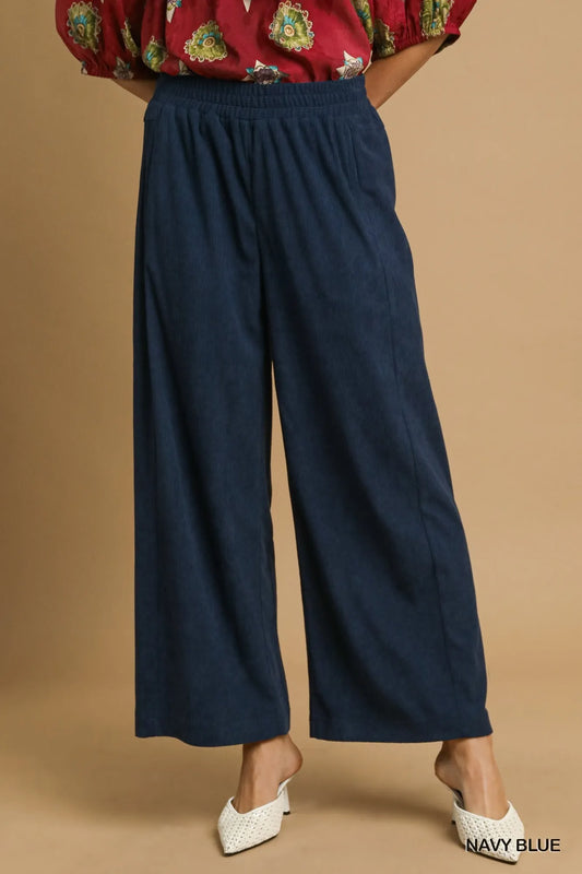 Image of Umgee Wide-Leg Corduroy Pants | Queeble.shop