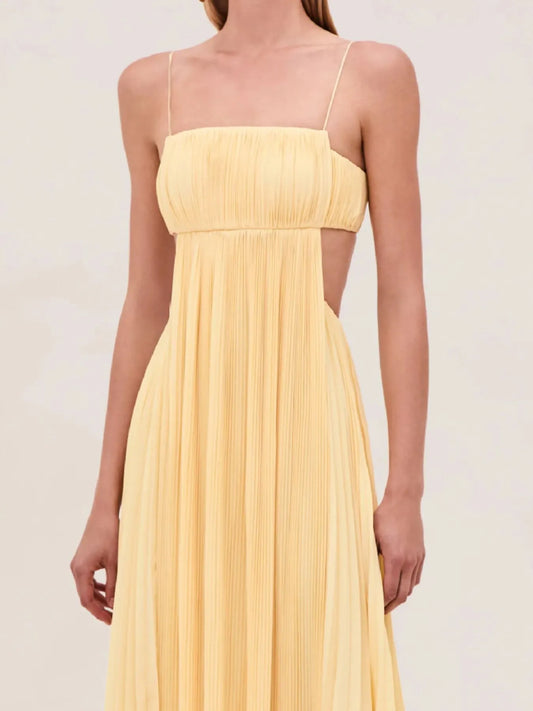 Image of Cutout Ruched Maxi Cami Dress | Queeble.shop