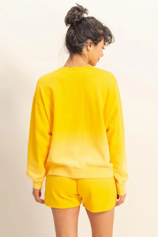 Image of HYFVE Dip Dye Long Sleeve Sweatshirt | Queeble.shop
