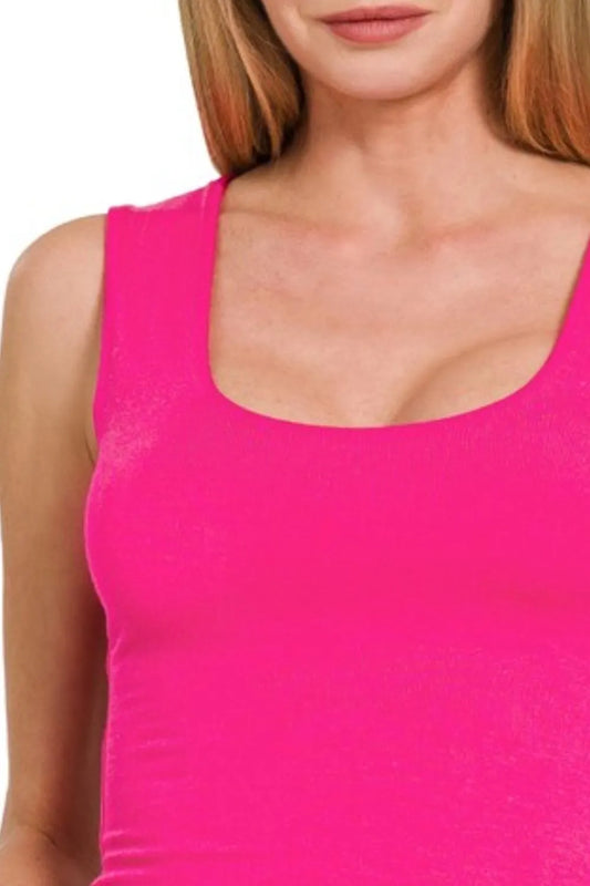 Image of Zenana Double Layered Cropped Tank Top | Queeble.shop