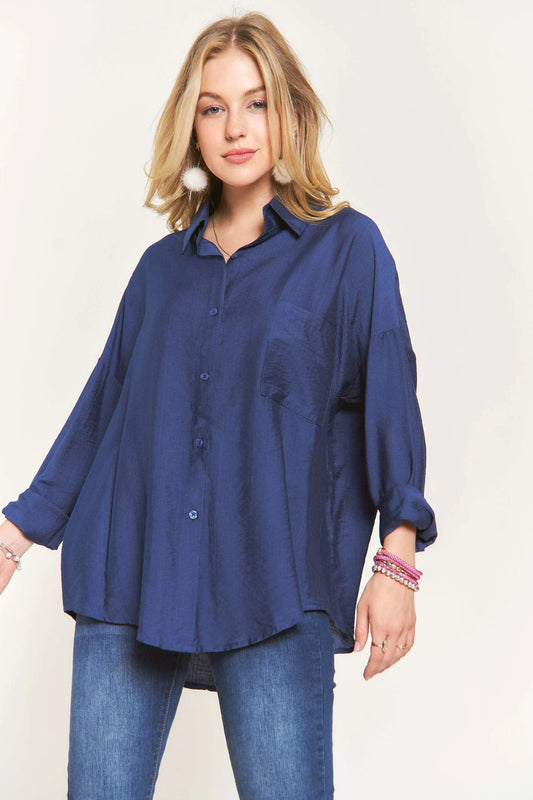 Image of ADORA Button Down Linen Shirt | Queeble.shop