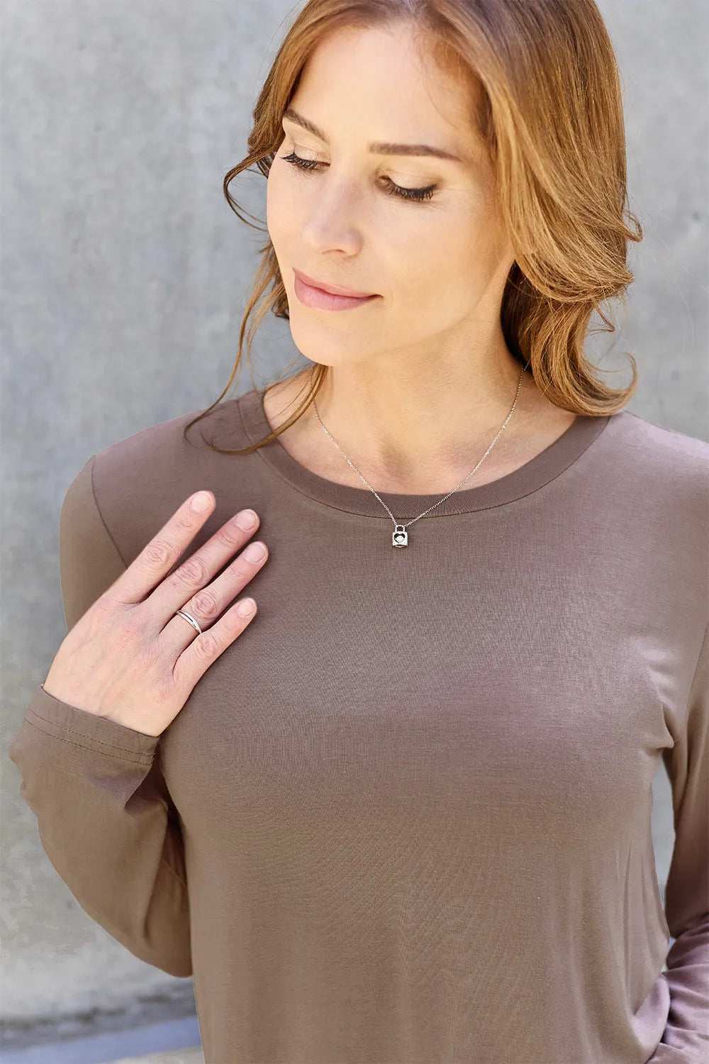 Image of Basic Bae Full Size Round Neck Long Sleeve Top | Queeble.shop
