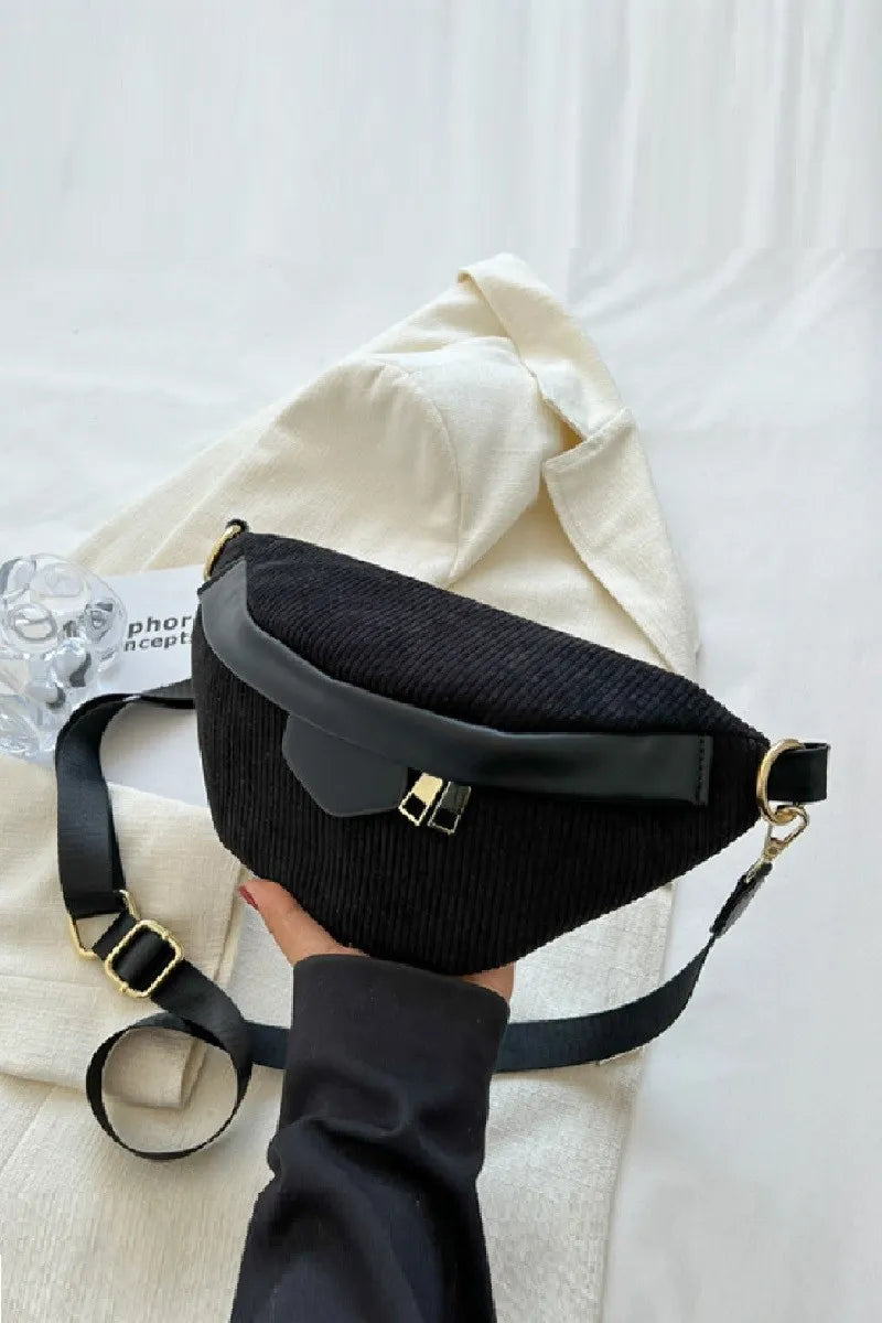 Image of Zenana Corduroy Crossbody Bag with Removable Strap | Queeble.shop
