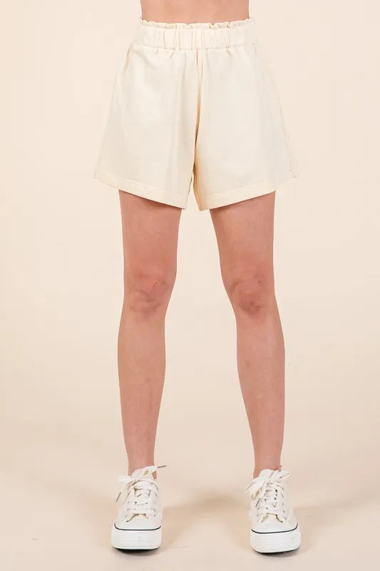 Image of Lime 'N' Chili French Terry Sweatshirt and Shorts Set | Queeble.shop