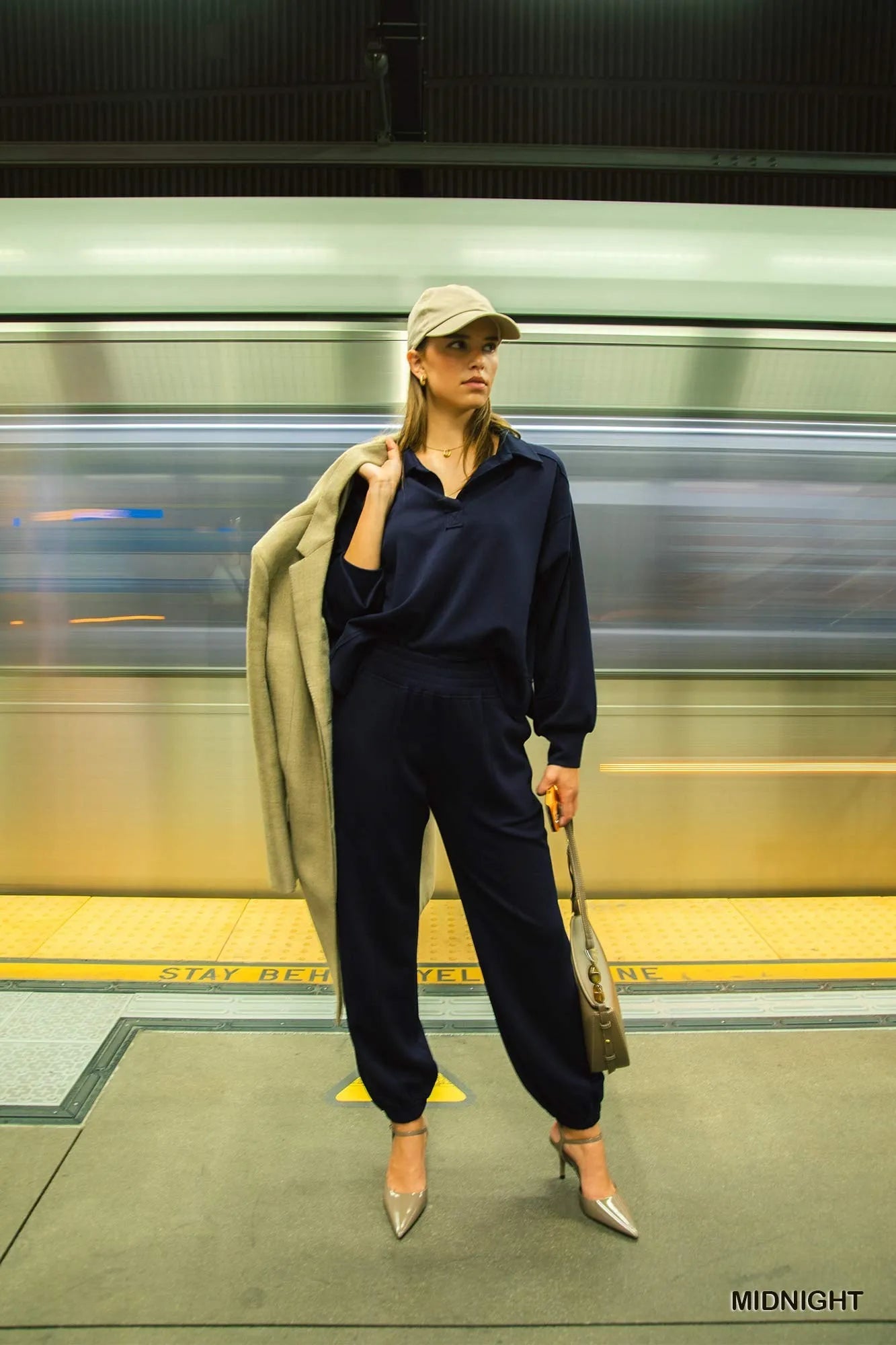 Image of Umgee Drawstring Jogger Pants with Front Seam Detail | Queeble.shop