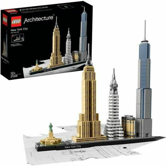 Construction set Lego Architecture 21028 New York Multicolour 600 Pieces-0