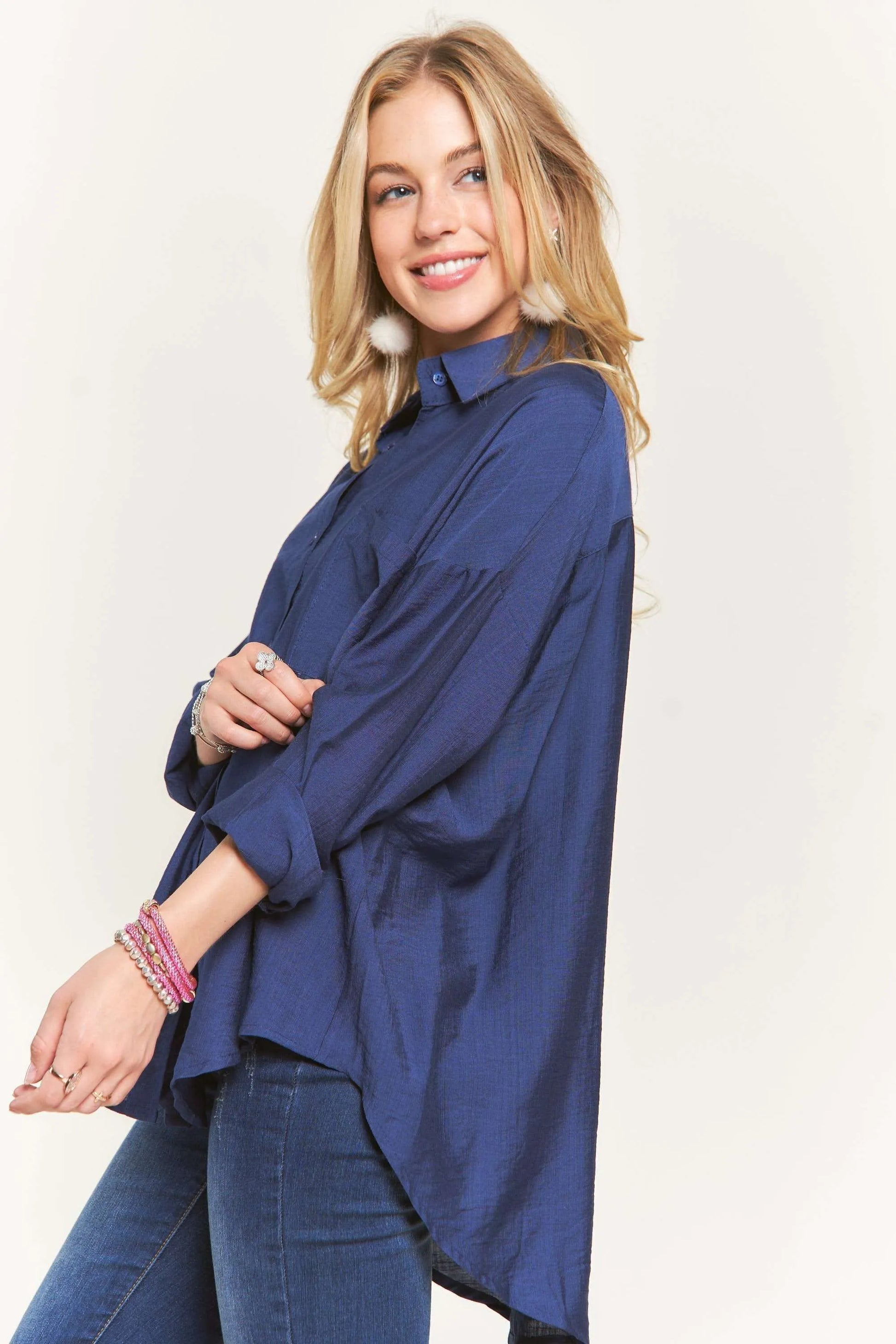 Image of ADORA Button Down Linen Shirt | Queeble.shop