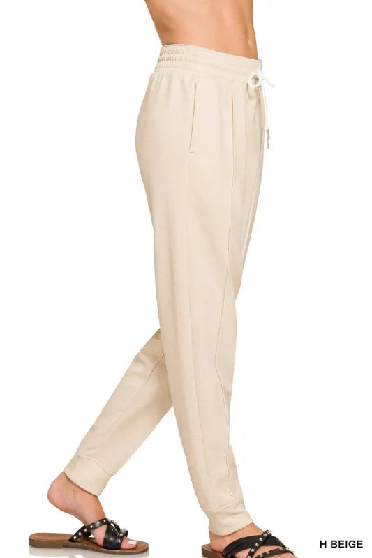 Image of Zenana Drawstring Scuba Sweatpants with Pockets | Queeble.shop