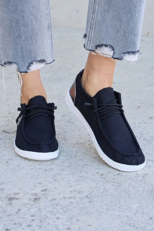 Image of Forever Link Star Lace-Up Flat Sneakers | Queeble.shop