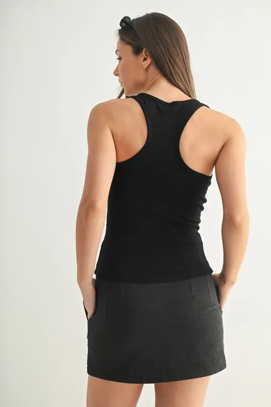 Image of MONO B Slim Fit Scoop Neck Tank | Queeble.shop
