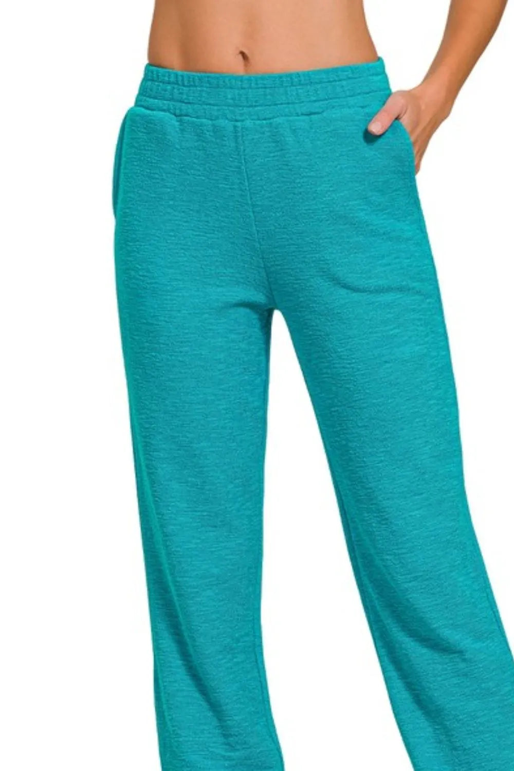 Image of Zenana Cotton Slub Jogger Pants | Queeble.shop