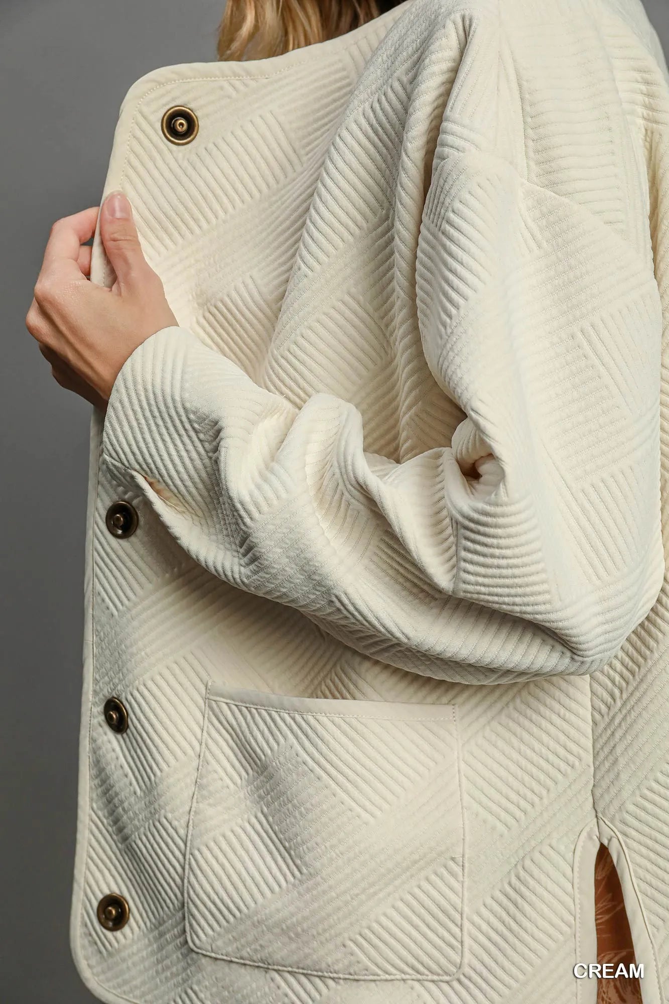 Image of Umgee Textured Jacquard Jacket | Queeble.shop