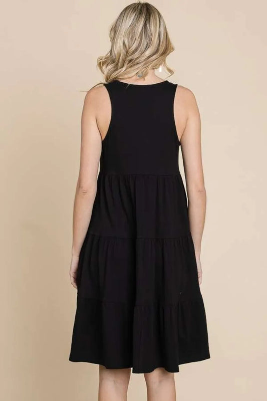 Image of Culture Code Racerback Tiered Tank Dress | Queeble.shop