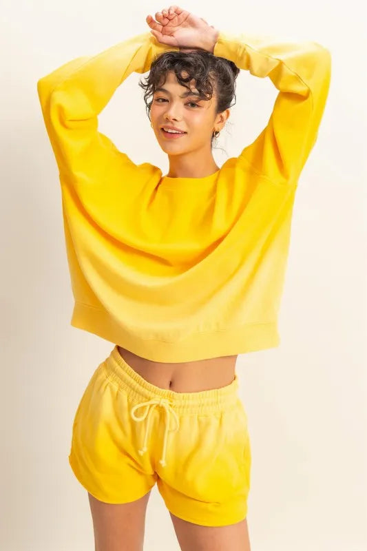 Image of HYFVE Dip Dye Long Sleeve Sweatshirt | Queeble.shop