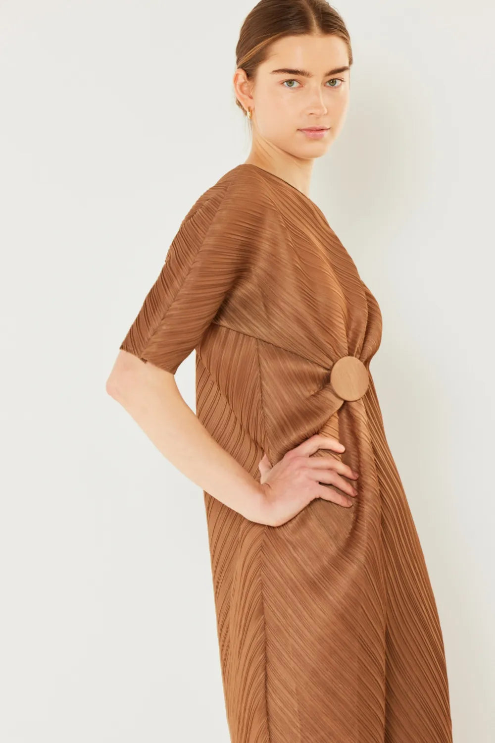Image of Marina West Swim Pleated Dolman Sleeve Dress | Queeble.shop