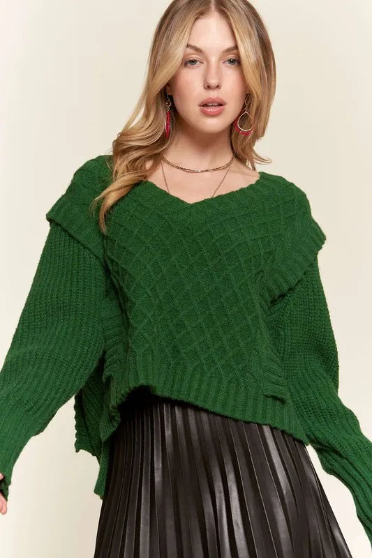 Image of ADORA Ruffle Detail Adorable Sweater | Queeble.shop