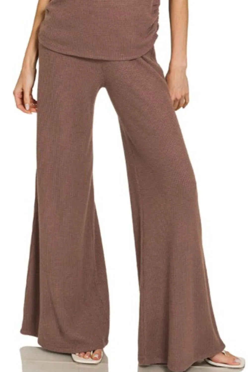 Image of Zenana Sweater Mock Neck Top & Long Pants Set | Queeble.shop