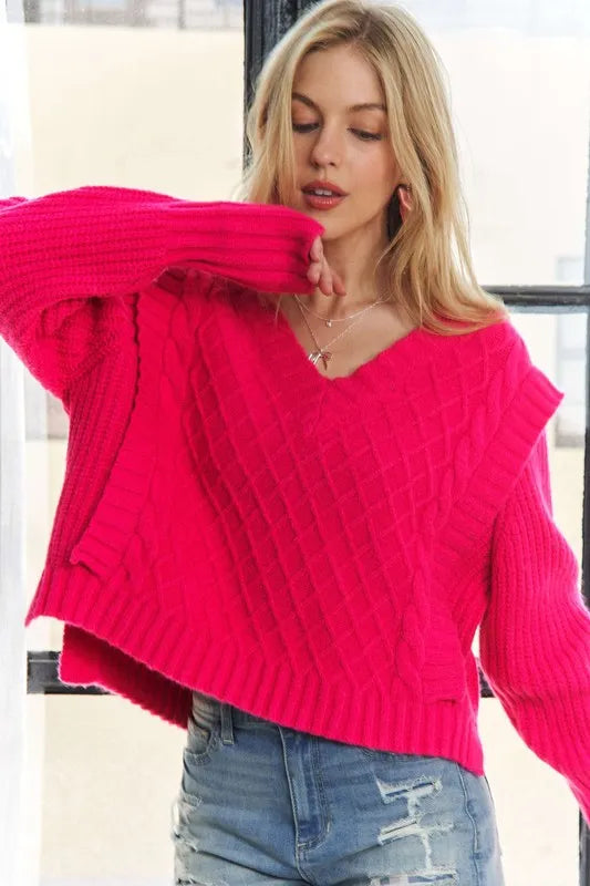 Image of ADORA Ruffle Detail Adorable Sweater | Queeble.shop