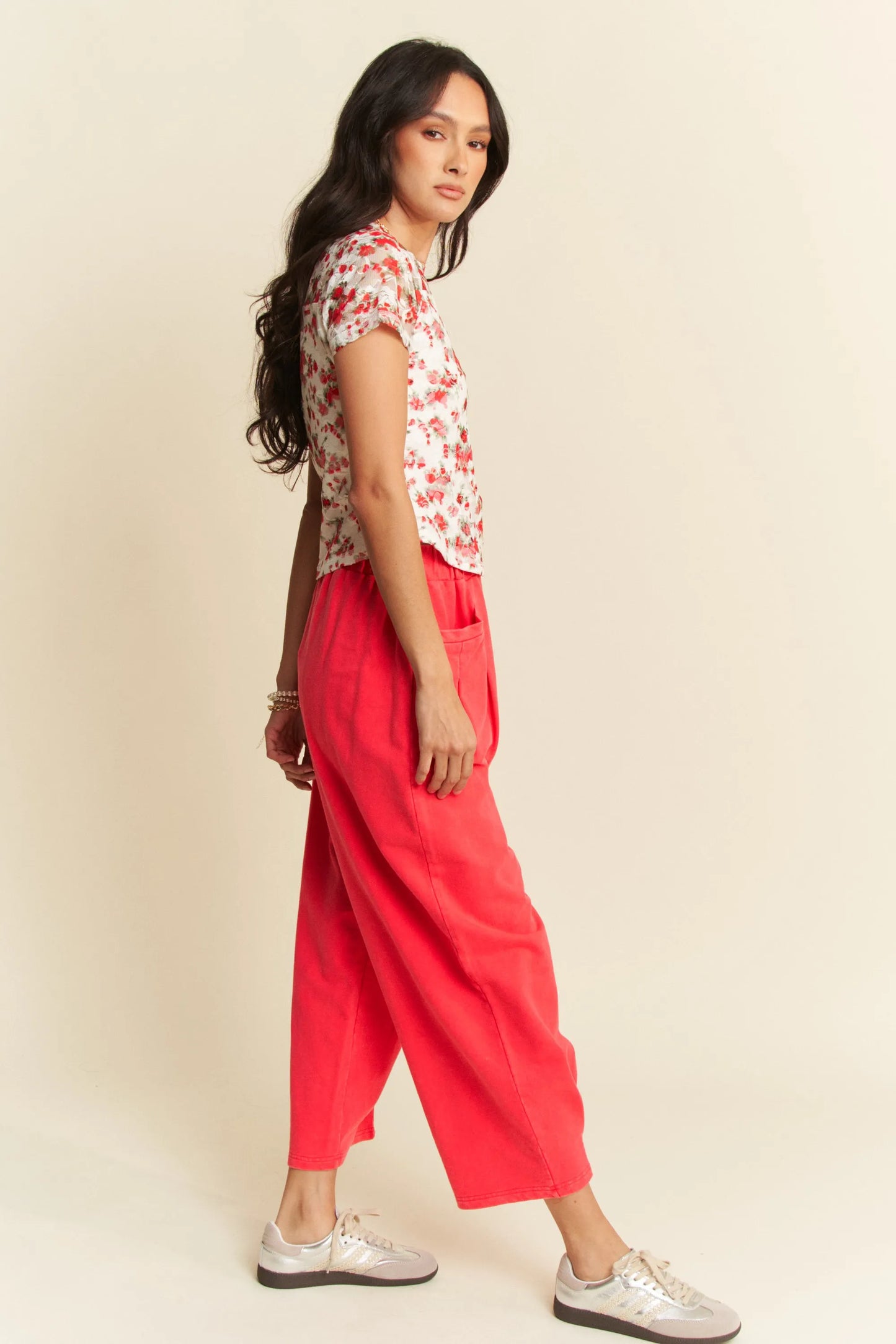 Image of Davi & Dani Ribbon Short Sleeve Layered Mesh Top | Queeble.shop