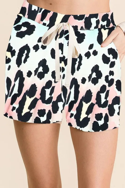 Image of BiBi Gradation Leopard Print Shorts with Twill Tape | Queeble.shop