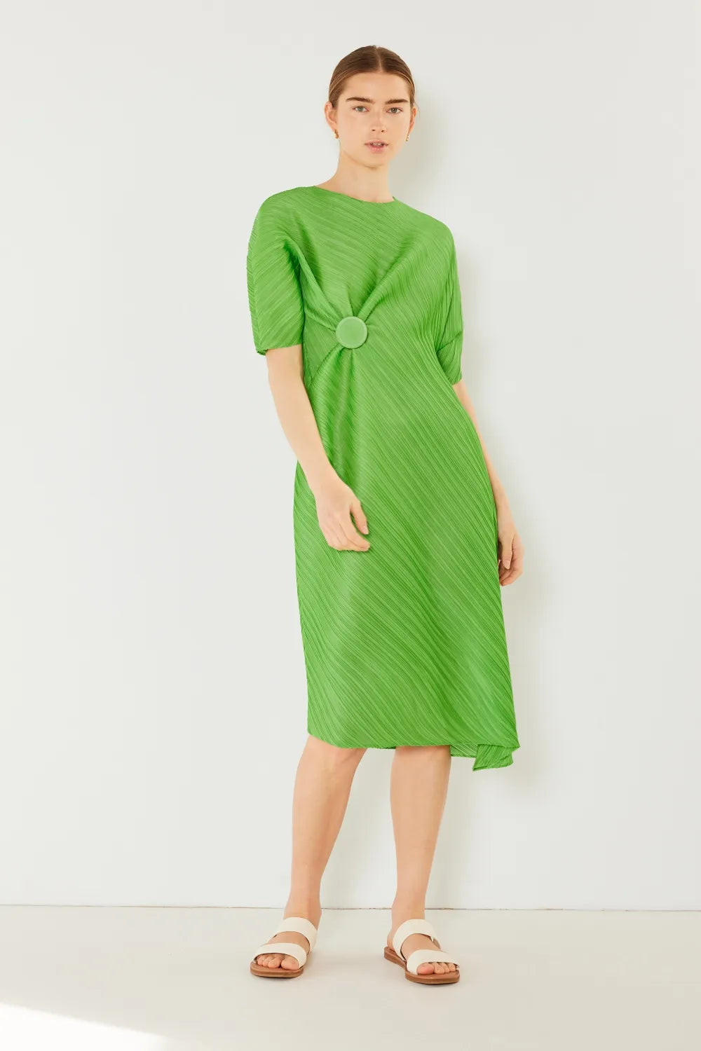 Image of Marina West Swim Pleated Dolman Sleeve Dress | Queeble.shop
