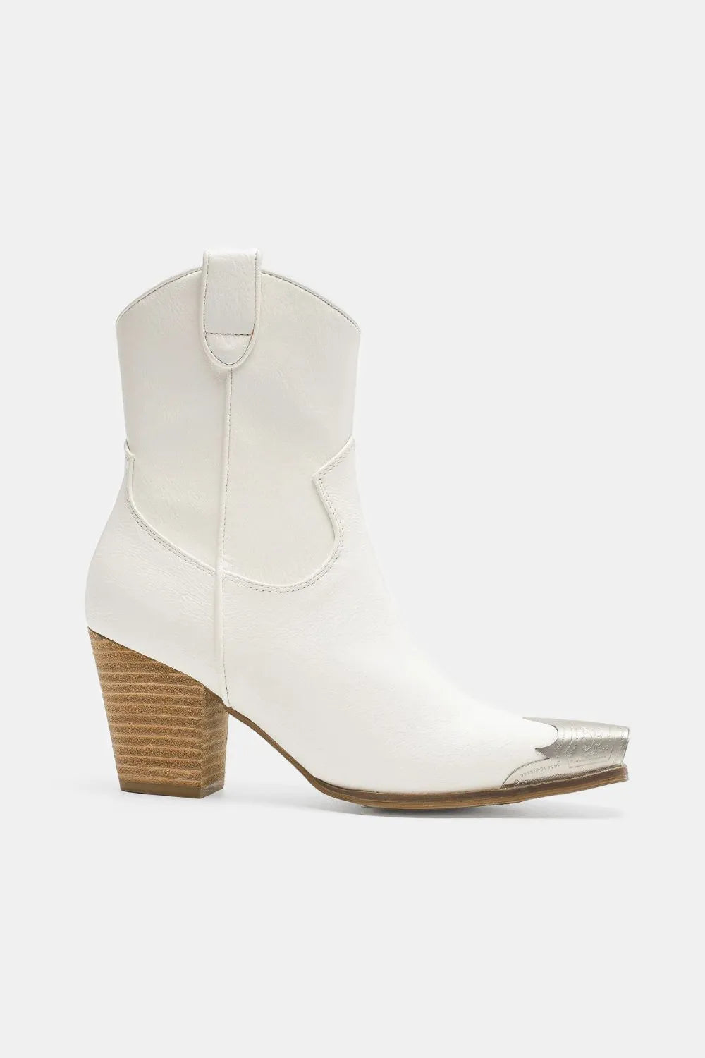 Image of Beast Fashion Faux Leather Block Heel Boots with Side Zippers | Queeble.shop