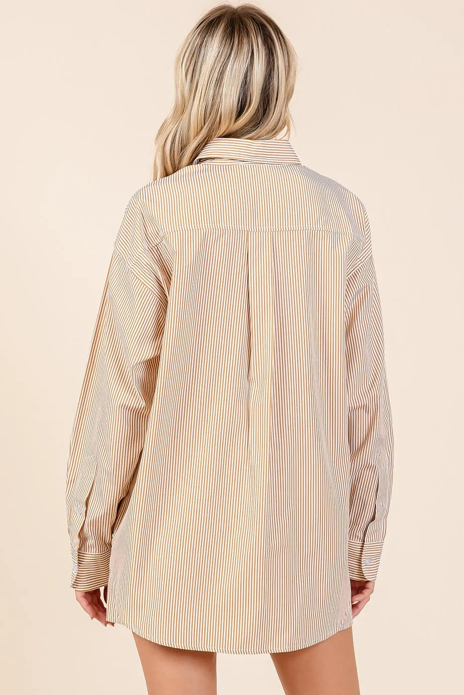 Image of Mittoshop Striped Shirt and Shorts Set | Queeble.shop