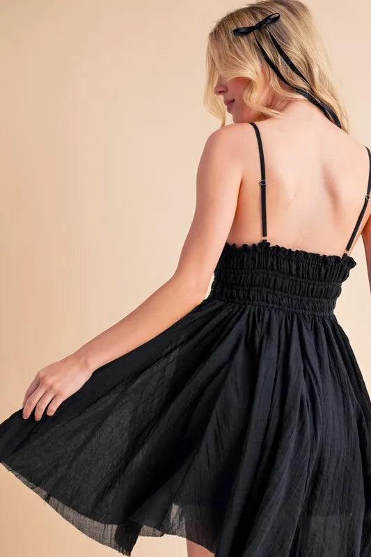 Image of Aemi+Co Lace Detail Mini Cami Dress | Queeble.shop