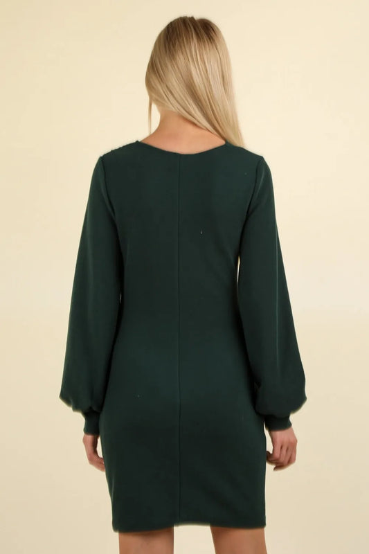 Image of VERY J Ruched Detail Bodycon Mini Dress | Queeble.shop