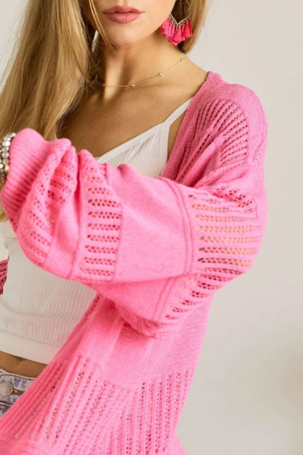 Image of ADORA Lightweight Sweater Knit Cardigan | Queeble.shop