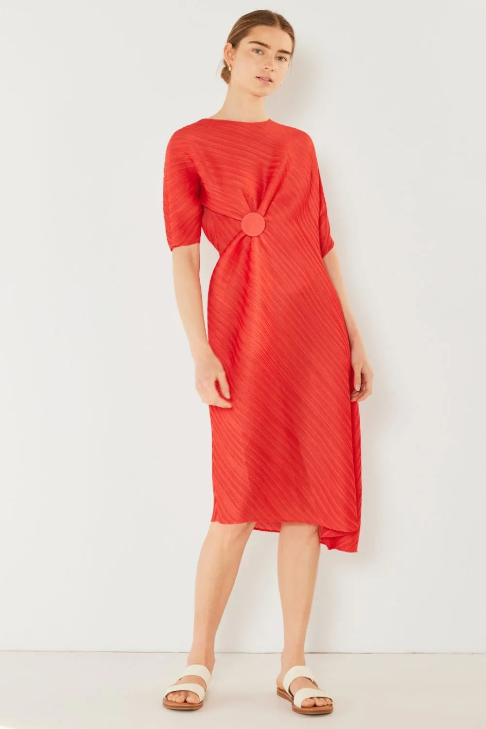 Image of Marina West Swim Pleated Dolman Sleeve Dress | Queeble.shop