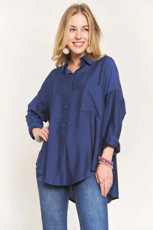Image of ADORA Button Down Linen Shirt | Queeble.shop
