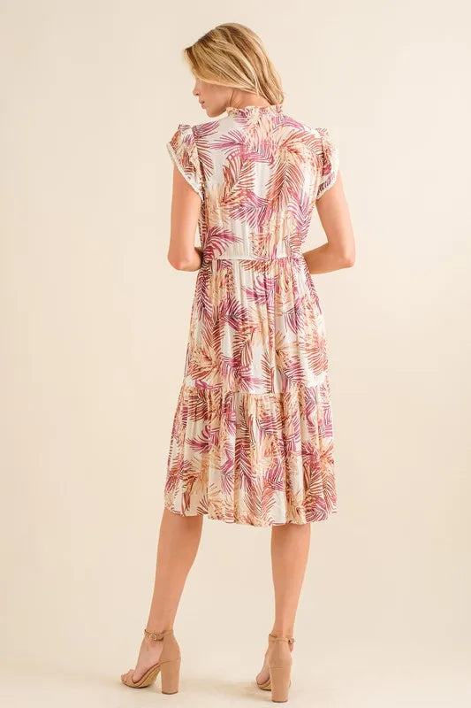 Image of And The Why Boho Printed Tiered Dress | Queeble.shop