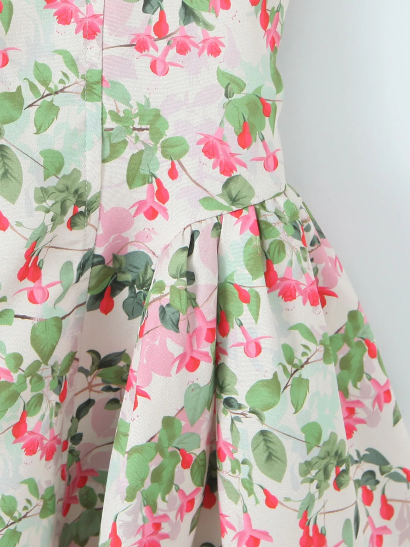 Image of Floral Halter Neck Mini Dress | Queeble.shop