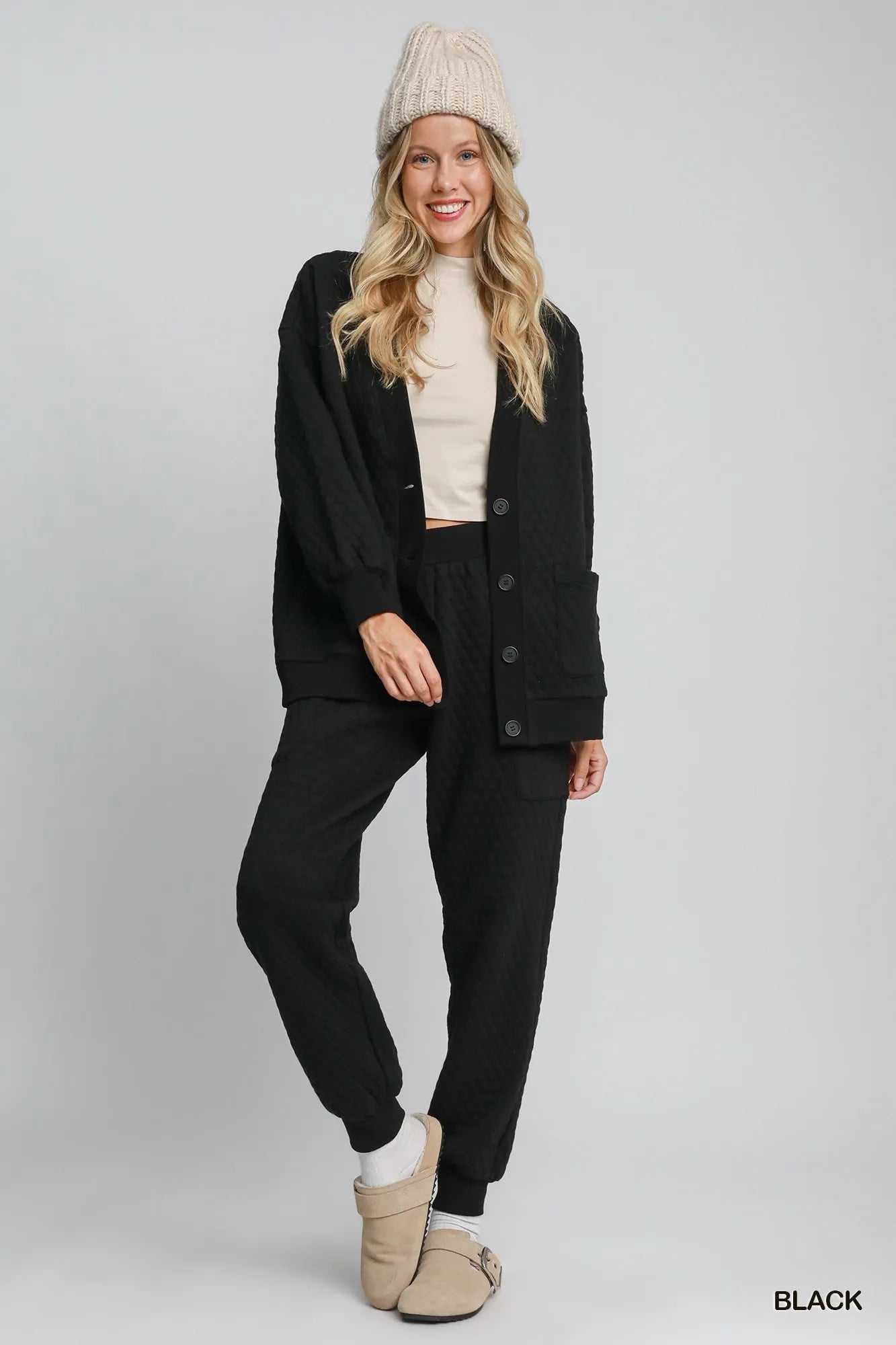 Image of Umgee Button-Up Jacquard Cardigan | Queeble.shop