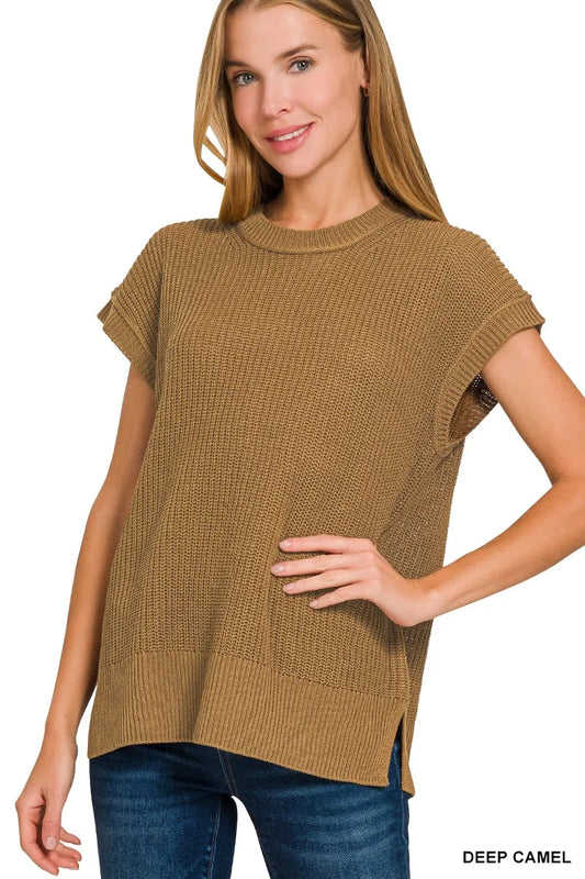 Image of Zenana Oversized Crew Neck Sweater | Queeble.shop