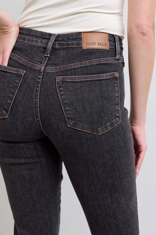 Image of Judy Blue Full Size Mid Rise Tummy Control Slim Jeans Plus Size | Queeble.shop