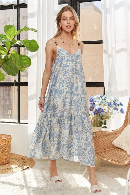 Image of ADORA Dress with Bead Detail On Shoulder | Queeble.shop