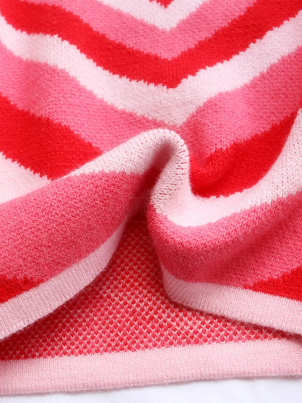 Image of Heart Mock Neck Long Sleeve Sweater | Queeble.shop