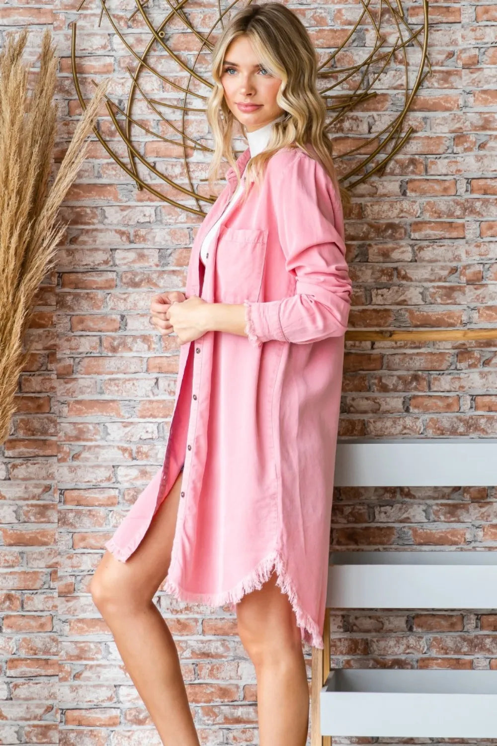 Image of Veveret Button-Up Shirt Dress | Queeble.shop
